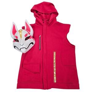 Fortnite Drift Costume Adult Large Red White Vest Mask Halloween InSpirit Design